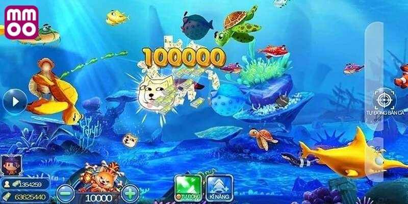 Trò chơi săn cá Fishing Rush trực tuyến cực hot